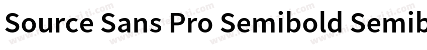 Source Sans Pro Semibold Semibold字体转换